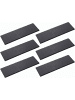 Novaliv 6x Schieferplatten I rechteckig I 40x15x0,5 cm I Sushi Servierplatten in schwarz