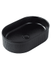 Beliani Waschbecken GELDO in Schwarz - (W) 49 x (H) 13 x (L) 31 cm