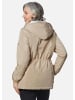 GOLDNER Wattierte Freizeitjacke mit Kapuze in walnuss