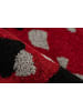 Arte Espina Kurzflor Teppich Naila 325 in schwarz - rot - rechteckig