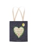 Mr. & Mrs. Panda Tasche Love u to the moon & back mit Spruch in Bunt