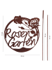 UNUS Gartenstecker Rost Rosengarten in Braun