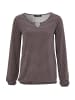 Aniston SELECTED Langarmshirt in schwarz-offwhite-mauve