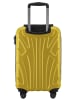suitline Handgepäckkoffer 55x35x20 cm Carry-On 55cm Hartschale 34 L in Gelb