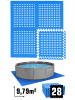 eyepower Poolunterlage Green Lagoon 28 tlg. in blau