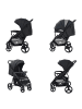 Kikkaboo Kinderwagen Eva in schwarz