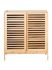 Beliani Schuhschrank MIDWOOD in Braun - (W) 80 x (H) 88 x (L) 40 cm