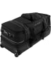 normani Reisetrolley 120-150 L mit Kleidertaschen in Schwarz/Grau