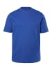 Men Plus Kurzarm T-Shirt in azurblau
