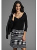Bruno Banani Strickkleid in schwarz-weiß