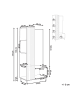Beliani Kleiderschrank LEANDRO in Braun - (W) 76 x (H) 175 x (L) 45 cm