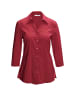 GOLDNER Bluse Stretchbequeme Bluse mit Baumwolle in dunkelrot