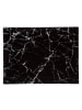 5five Simply Smart Schneidebrett aus Glas mit Marmor-Muster in Schwarz, 30 x 40 cm
