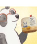 Mr. & Mrs. Panda Untersetzer Glas Panda Pommes Gebet Design mit ... in Weiß