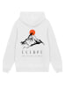 F4NT4STIC Hoodie Escape Discover the World Mountain in off-white