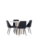 ebuy24 Essgruppe Olivia 5-teilig Beige 110 x 110 cm