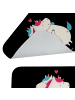 Mr. & Mrs. Panda Badematte Einhorn Mitteilung ohne Spruch in Schwarz