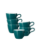 6er Set Espressotassen Life Fashion in Trendy Petrol 90 ml