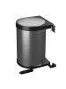 relaxdays Einbaumülleimer in Silber/ Schwarz - 12 L