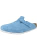 Birkenstock Clogs Boston Veloursleder normal in blau