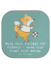 Mr. & Mrs. Panda Tassenuntersetzer Fußball Liebe mit Spruch in Meeresbrise