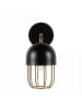 Licht-Erlebnisse Wandlampe (B)11 x (H)25 cm in Schwarz Gold