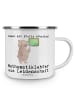 Mr. & Mrs. Panda Camping Emaille Tasse Mathematiklehrer Leidensc... in Weiß