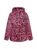 faina Damen Steppjacke Mit Leo-Print in Pink Leo
