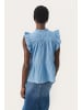 PART TWO Ärmellose Bluse GimalinePW Gerade Passform in Dusk Blue