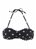 LASCANA Bandeau-Bikini-Top in schwarz-weiß
