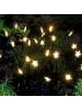 MARELIDA LED Gartenstecker Sterne 4 Stäbe mit leuchtenden Sternen H: 60cm in schwarz