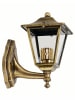 Licht-Erlebnisse Außen Wandlampe (B)14 x (H)23 cm in Messing Antik