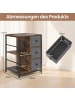 COSTWAY Aktenschrank mit Ladestation 46 x 40 x 63 cm in Braun