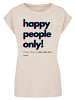 F4NT4STIC T-Shirt Happy people only New York in Whitesand