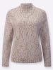 WITT WEIDEN Stehkragenpullover in hellgrau-meliert