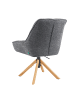 DUBI Möbel 2er-Set: Bürostuhl Mika-Hedi in Grau - (B)60 x (H)89 x  (T)68 cm
