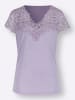 WITT WEIDEN Spitzenshirt in flieder
