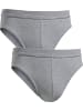 Erwin Müller Baumwolle, Single-Jersey Slip 2er-Pack in grau meliert