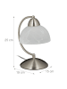 relaxdays Tischlampe in Silber - (H)25 cm