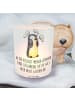 Mr. & Mrs. Panda Glas Teelichthalter Pinguin Schizophrenie mit S... in Transparent