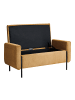 Beliani Bettbank LEWES in Gelb/Schwarz - (W) 114 x (H) 55 x (L) 50 cm