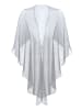 Vera Mont Cape im Glitzer-Look in Grau/Silber