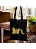 Mr. & Mrs. Panda Tasche Raupe Schmetterling ohne Spruch in Schwarz