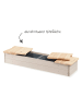 Pinolino Sandkasten Hedda mit 2 abdeckbaren Wannen in beige,brown