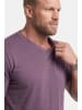 Men Plus Kurzarm T-Shirt in pflaume