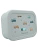 COFI 1453 Kidzroom Kinder Lunchbox aus Silikon – Brotdose mit Auto-Print & in Grün