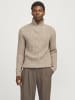 Jack & Jones Strickjacke mit Viertelreißverschluss in Pure Cashmere