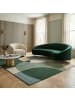 KADIMA DESIGN Teppich Wolle Handgetuftet AIRE Abstrakt Wohnzimmer Modern in Grün-Blau