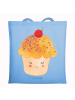 Mr. & Mrs. Panda Tote Bag Cupcake ohne Spruch in Sky Blue