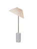 Beliani Tischleuchten BALUARTE in Beige/Gold/Grau - (W) 34 x (H) 68 x (L) 34 cm